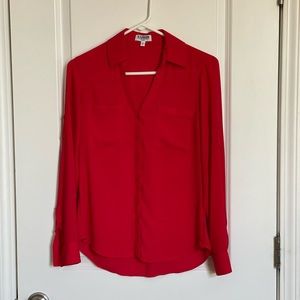 Express portfolio button up